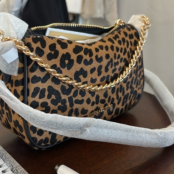 Michael Kors Carmela Oxblood multi small Pouchette NWT - Picture 3 of 12